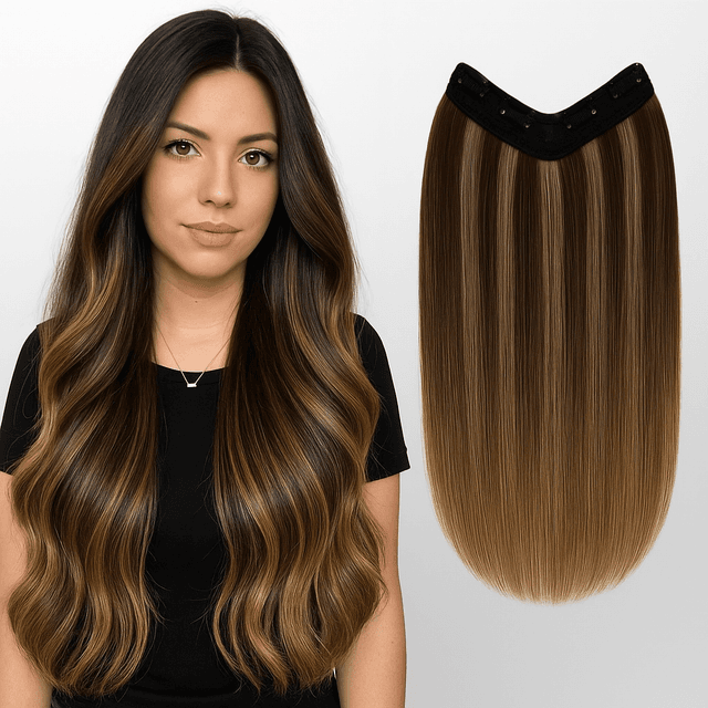 Tresa de Păr V-SHAPE Balayage #2 #8 Tresa de Păr V-SHAPE Balayage #2 #8