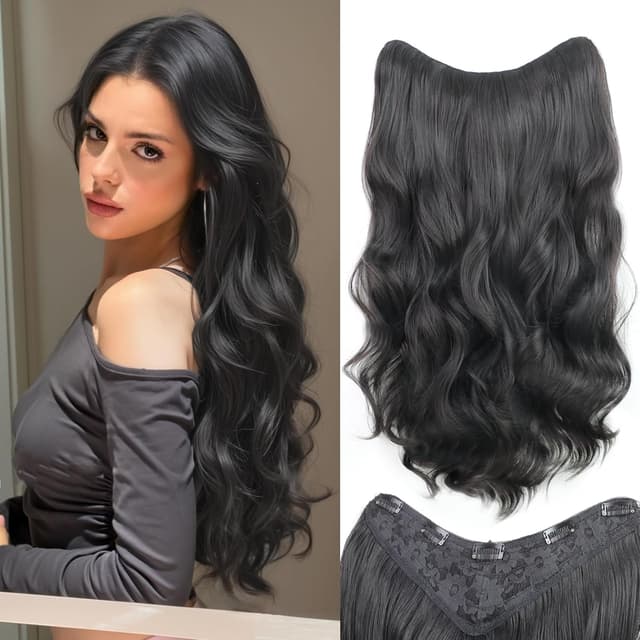 Tresa de par V-SHAPE #1A Negru Natural Tresa de par V-SHAPE #1A Negru Natural