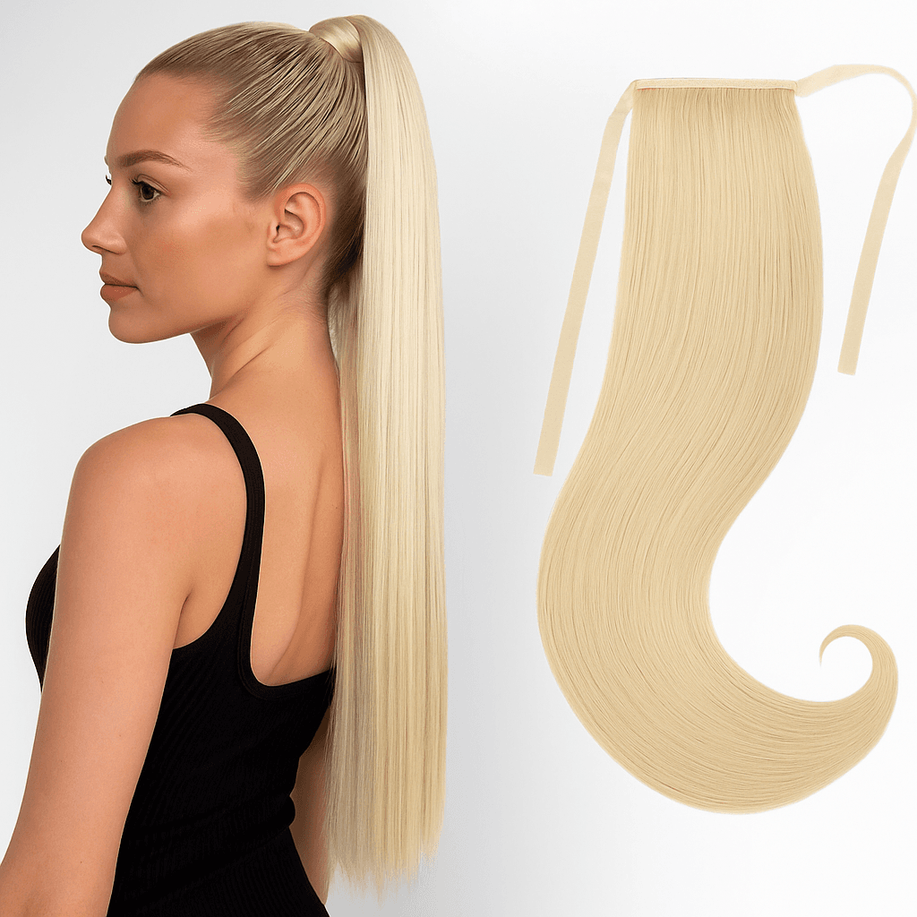 Coada de Păr Luxe Blond Deschis #60