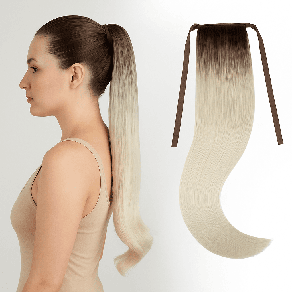 Coada de Păr Super Volum Ombre #7 Silver