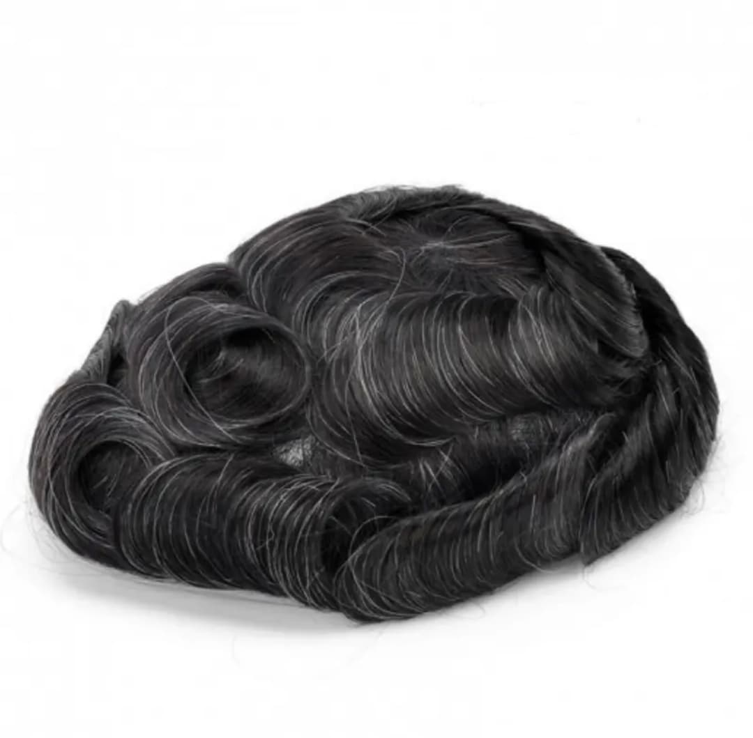 Peruca pentru Barbati Negru Natural