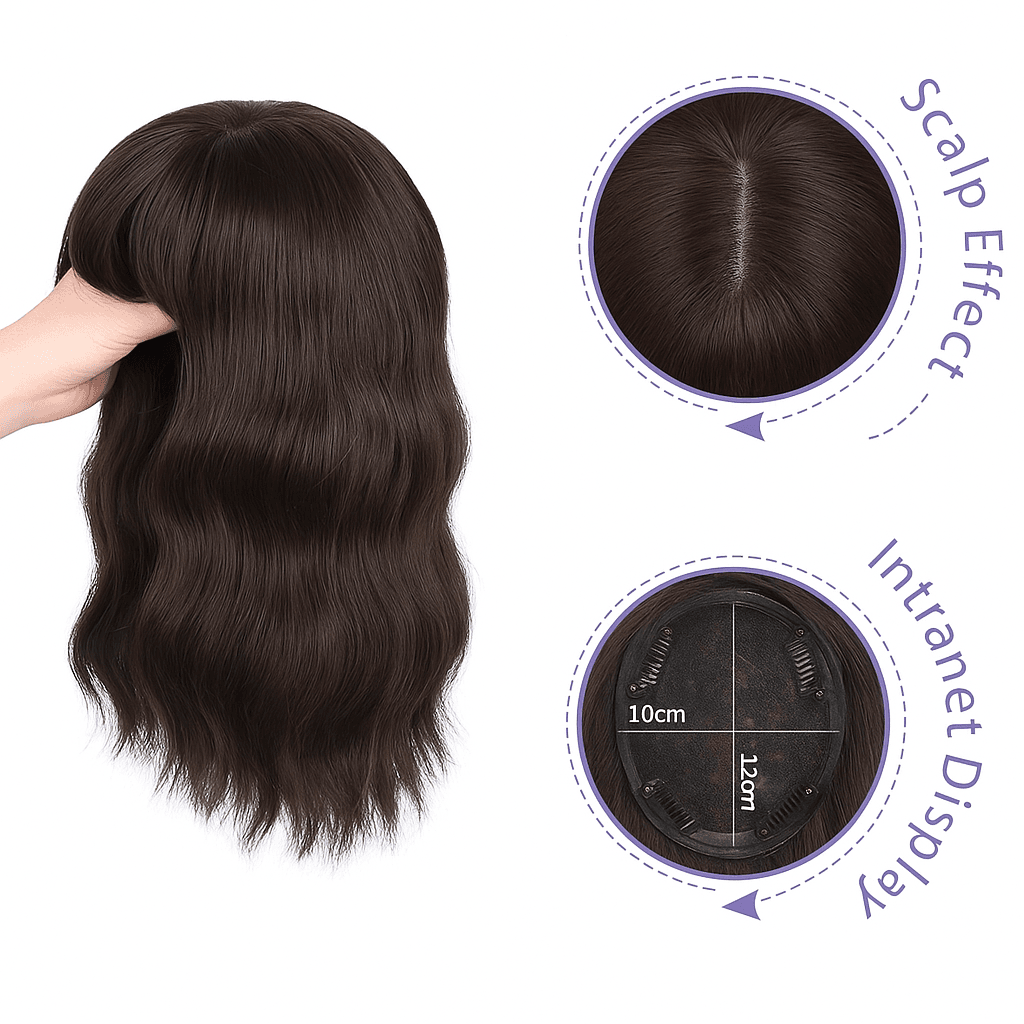 Peruca Partiala Cu Breton #1B