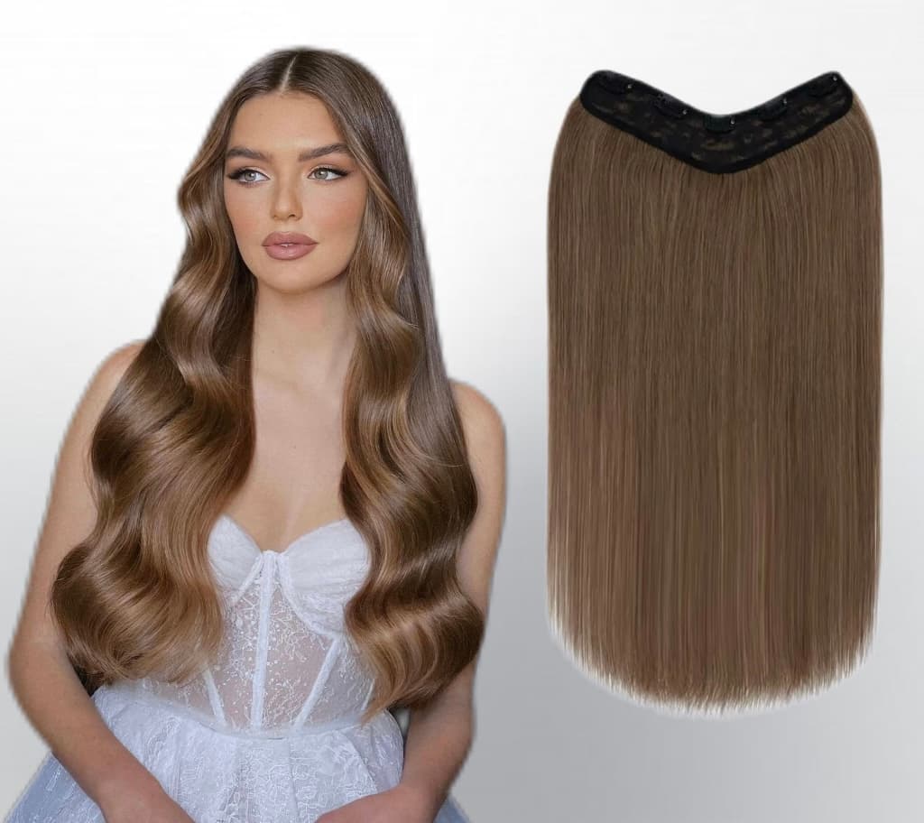 Trese de Par Natural V-Shape Volum si Lungime #8