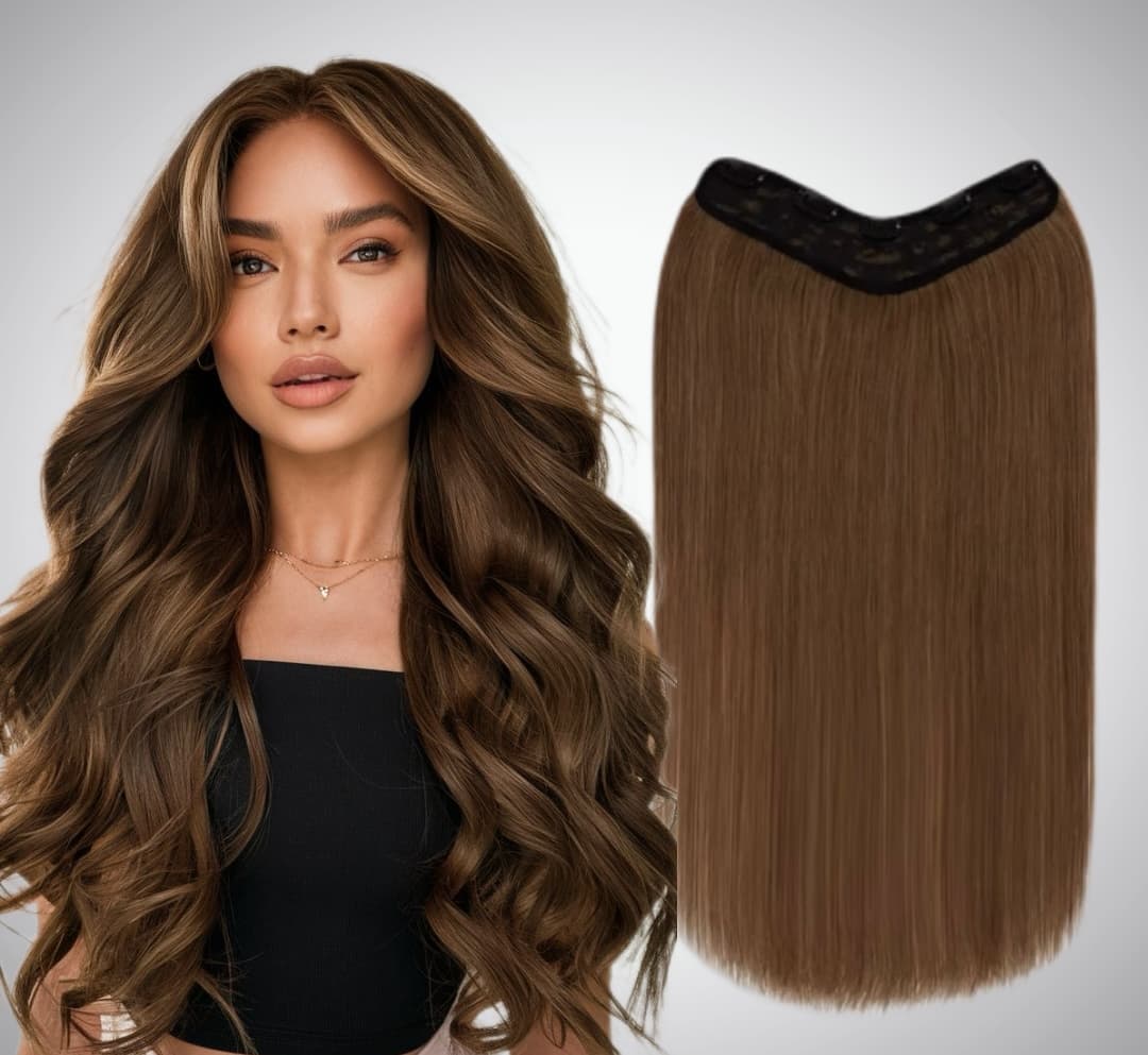 Trese de Par Natural V-Shape Volum si Lungime #7L