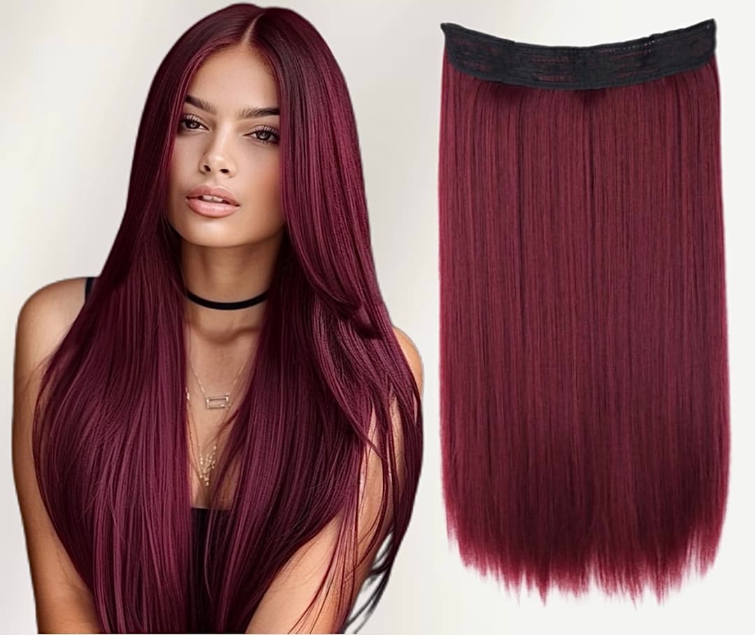 Trese de Par Mega Volum Burgundy