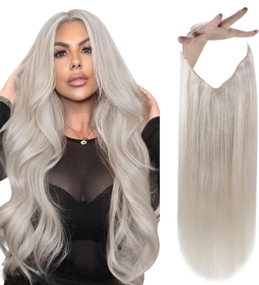 Extensii de Par Flip IN Volum si Lungime Light Grey